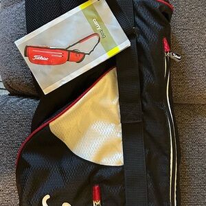 Titleist Black and Red pencil Carry Bag. Brand new